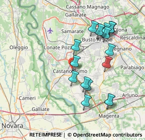 Mappa Via Legnano, 20022 Castano Primo MI, Italia (7.52471)