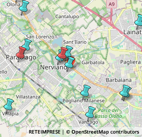 Mappa Via Antonio Canova, 20014 Nerviano MI, Italia (2.762)