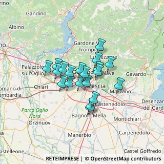 Mappa Via Ponte Gandovere, 25064 Gussago BS, Italia (9.0315)