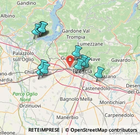 Mappa Via Ponte Gandovere, 25064 Gussago BS, Italia (13.07615)