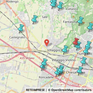 Mappa Via Ponte Gandovere, 25064 Gussago BS, Italia (3.1125)