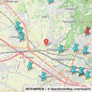 Mappa Via Ponte Gandovere, 25064 Gussago BS, Italia (3.33357)