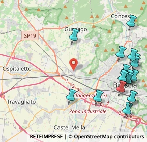 Mappa Via Ponte Gandovere, 25064 Gussago BS, Italia (5.62944)