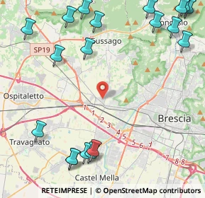 Mappa Via Ponte Gandovere, 25064 Gussago BS, Italia (6.18895)