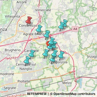 Mappa Via della Fornace, 20060 Pessano Con Bornago MI, Italia (2.74214)