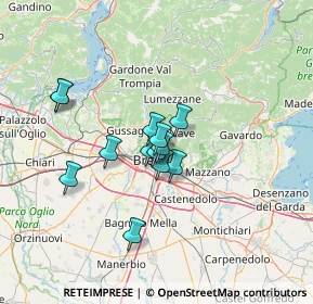 Mappa Via Gian Battista Cipani, 25128 Brescia BS, Italia (9.54615)