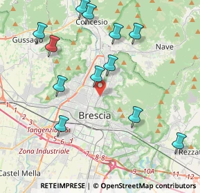 Mappa Via Guglielmo Marconi, 25128 Brescia BS, Italia (4.43333)