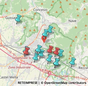 Mappa Via Guglielmo Marconi, 25128 Brescia BS, Italia (3.62133)