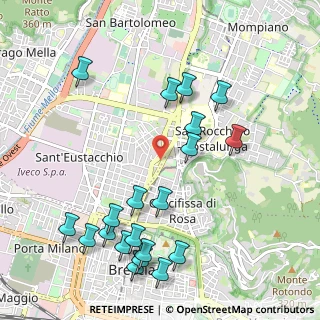 Mappa Via Gian Battista Cipani, 25128 Brescia BS, Italia (1.2055)