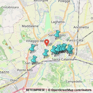 Mappa Via Monte Zovetto, 36100 Vicenza VI, Italia (1.49167)