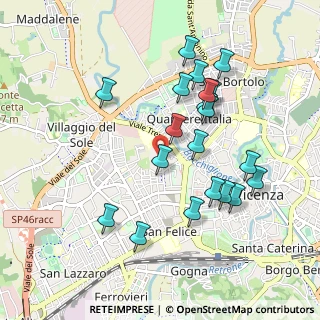 Mappa Via Monte Zovetto, 36100 Vicenza VI, Italia (0.9395)