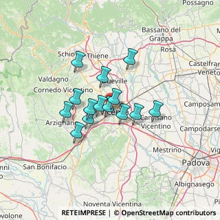 Mappa Via Monte Zovetto, 36100 Vicenza VI, Italia (9.46071)
