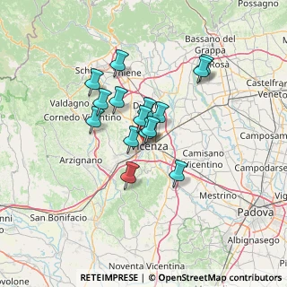 Mappa Via Monte Zovetto, 36100 Vicenza VI, Italia (10.008)
