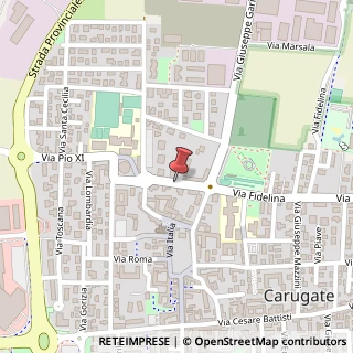 Mappa Via De Gasperi Alcide, 8, 20061 Carugate, Milano (Lombardia)