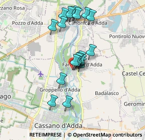 Mappa Via Gerundio, 24045 Fara Gera d'Adda BG, Italia (1.531)