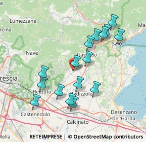 Mappa Via S. Giulia, 25080 Paitone BS, Italia (7.3475)