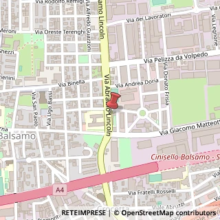 Mappa Via Abramo Lincoln, 127, 20092 Cinisello Balsamo, Milano (Lombardia)
