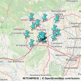 Mappa Via Evangelista Torricelli, 36100 Vicenza VI, Italia (8.66765)