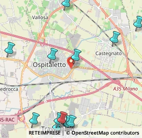 Mappa Via I° Maggio Traversa, 25035 Ospitaletto BS, Italia (3.07929)