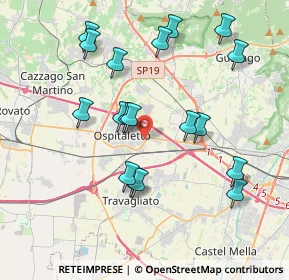 Mappa Via I° Maggio Traversa, 25035 Ospitaletto BS, Italia (3.86556)