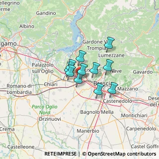 Mappa Via I° Maggio Traversa, 25035 Ospitaletto BS, Italia (7.72455)