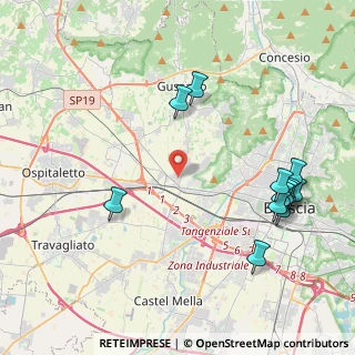 Mappa Via Galileo Ferraris, 25064 Gussago BS, Italia (4.85333)