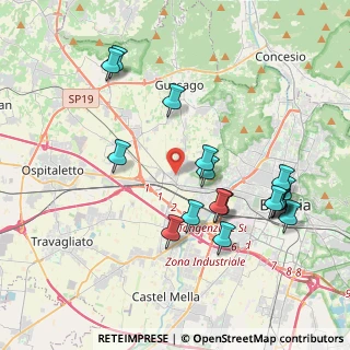 Mappa Via Galileo Ferraris, 25064 Gussago BS, Italia (4.13778)