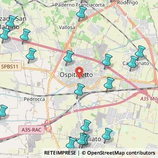 Mappa Via X Giornate, 25035 Ospitaletto BS, Italia (3.346)