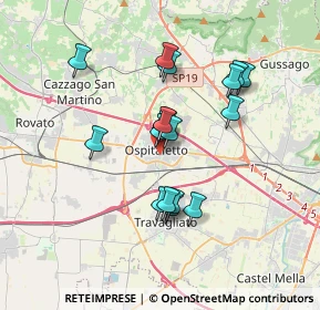 Mappa Via X Giornate, 25035 Ospitaletto BS, Italia (2.90944)