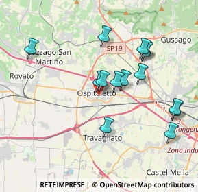 Mappa Via X Giornate, 25035 Ospitaletto BS, Italia (3.67286)