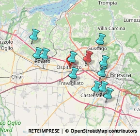 Mappa Via X Giornate, 25035 Ospitaletto BS, Italia (6.76)