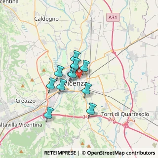 Mappa Via Giovanni Ceccarini, 36100 Vicenza VI, Italia (2.39636)