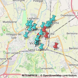Mappa Via Giovanni Ceccarini, 36100 Vicenza VI, Italia (1.2165)
