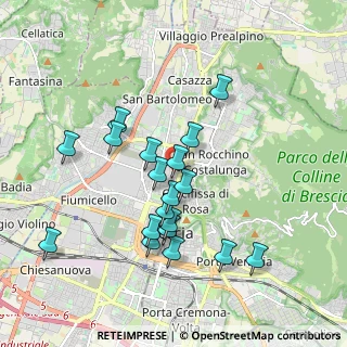 Mappa Via Monte Novegno, 25128 Brescia BS, Italia (1.73789)