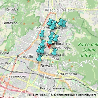 Mappa Via Monte Novegno, 25128 Brescia BS, Italia (1.188)