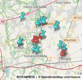 Mappa Via dei Dossi, 24045 Fara Gera d'Adda BG, Italia (3.35)