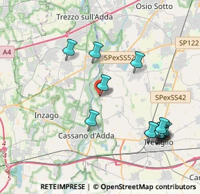 Mappa Via dei Dossi, 24045 Fara Gera d'Adda BG, Italia (4.40154)