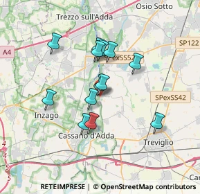 Mappa Via dei Dossi, 24045 Fara Gera d'Adda BG, Italia (2.8)