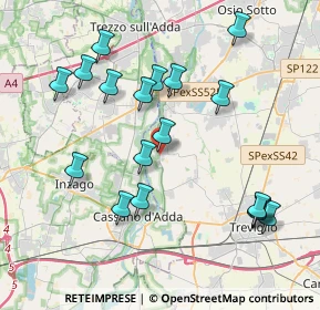 Mappa Via dei Dossi, 24045 Fara Gera d'Adda BG, Italia (4.09944)