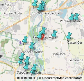 Mappa Via dei Dossi, 24045 Fara Gera d'Adda BG, Italia (2.4965)
