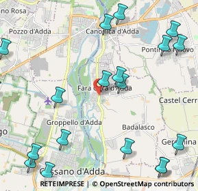 Mappa Via dei Dossi, 24045 Fara Gera d'Adda BG, Italia (3.0075)