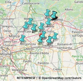 Mappa Via dei Dossi, 24045 Fara Gera d'Adda BG, Italia (11.8555)