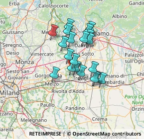 Mappa Via dei Dossi, 24045 Fara Gera d'Adda BG, Italia (9.9025)