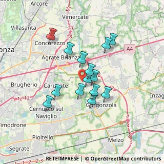 Mappa Via Sette Martiri, 20060 Pessano con Bornago MI, Italia (2.76643)