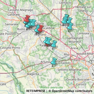 Mappa Via Alessandro Manzoni, 20015 Parabiago MI, Italia (7.71889)