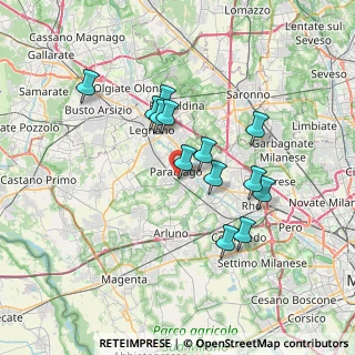 Mappa Via Alessandro Manzoni, 20015 Parabiago MI, Italia (6.11385)