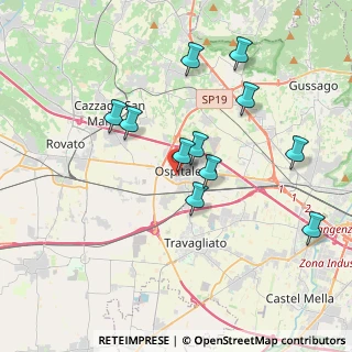 Mappa Via S. Bernardo, 25035 Ospitaletto BS, Italia (3.55364)