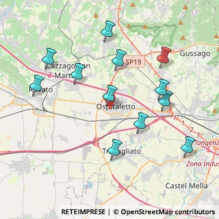Mappa Via S. Bernardo, 25035 Ospitaletto BS, Italia (4.23083)