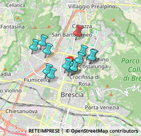 Mappa Via Sabotino, 25128 Brescia BS, Italia (1.08071)