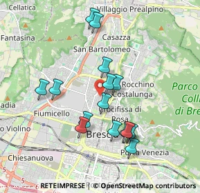 Mappa Via Sabotino, 25128 Brescia BS, Italia (1.70133)